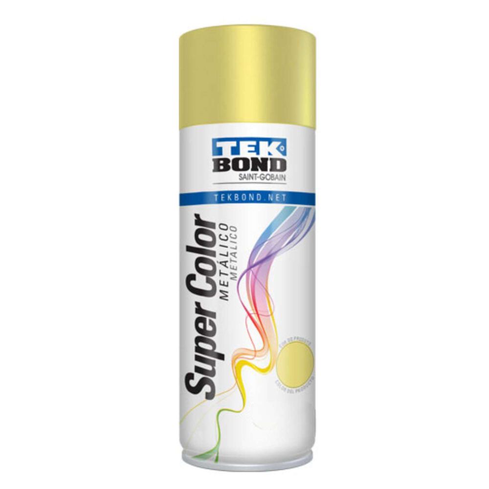 Pintura Spray 400ml Metálico Dorado - Tekbond image number 0.0