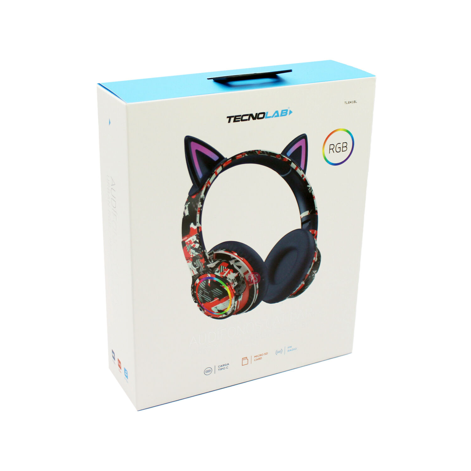 Aud&iacute;fonos Bluetooth Gatito Azul Rgb &iexcl;vida A Tu M&uacute;sica! - Ps image number 2.0