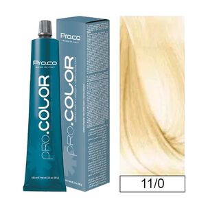 Pro.color - Tintura Permanente Super Aclarante 11/0 Rubio Clarisimo 100ml + Oxidante