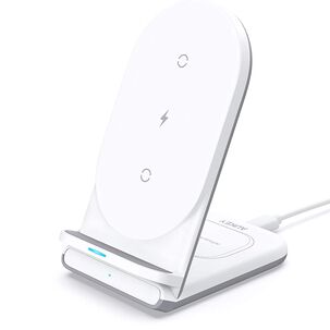 Aukey Estación De Carga Carga Rápida 2 En 1 Con Soporte Blanco - Lc-a2b-w