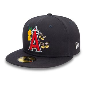Gorra 59fifty Anaheim Angels Mlb Seasonal Flower Navy