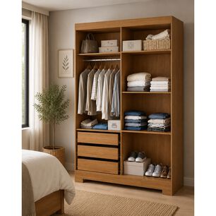 Cl&oacute;set Di Poretti Design Viena / 4 Puertas / 3 Cajones