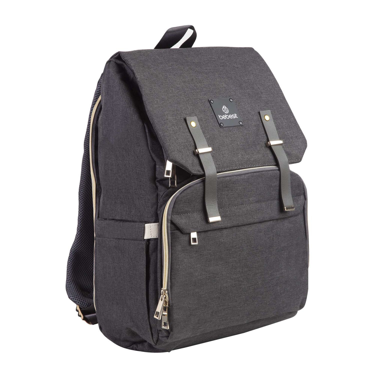 Mochila Maternal Mudador Bebesit Melange - Negro image number 0.0