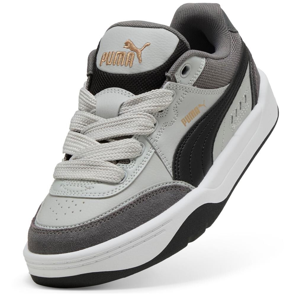 Zapatilla Urbana Unisex Puma Park Lifestyle Sk8 Jr Gris image number 4.0