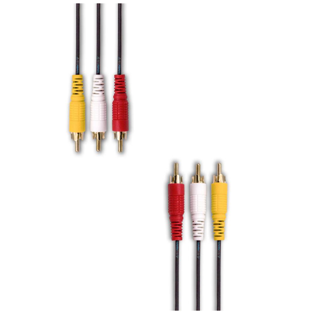 Cable Estereo 3 Rca A 3 Rca 180cm Negro image number 2.0