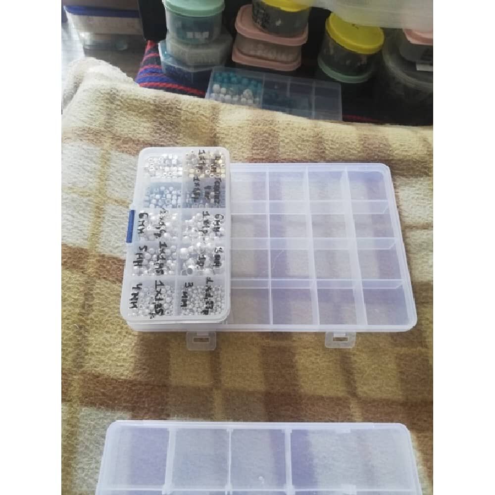 Caja Organizadora Ajustable 24 Espacios Para Joyas, Tornillos, Pastillas, Mostacillas image number 4.0