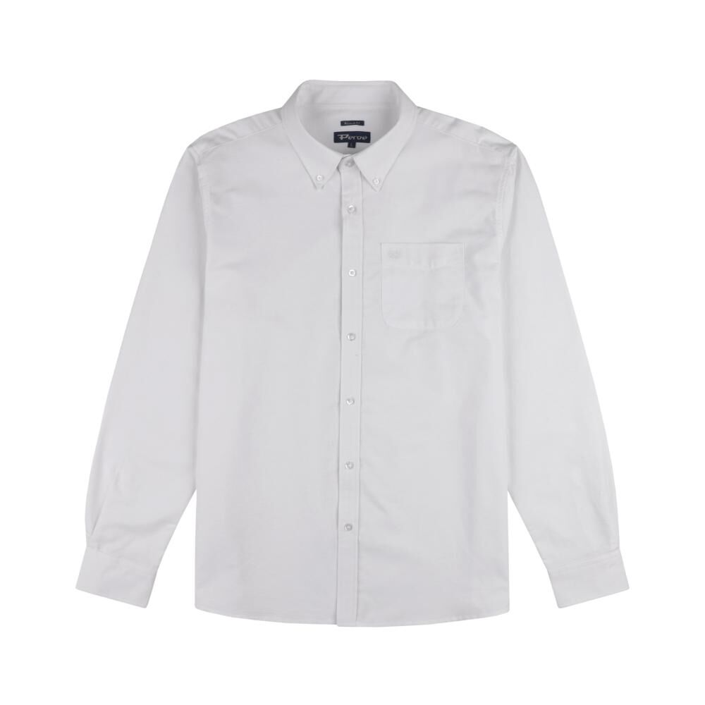 Camisa Lisa Regular Manga Larga Hombre Peroe image number 0.0