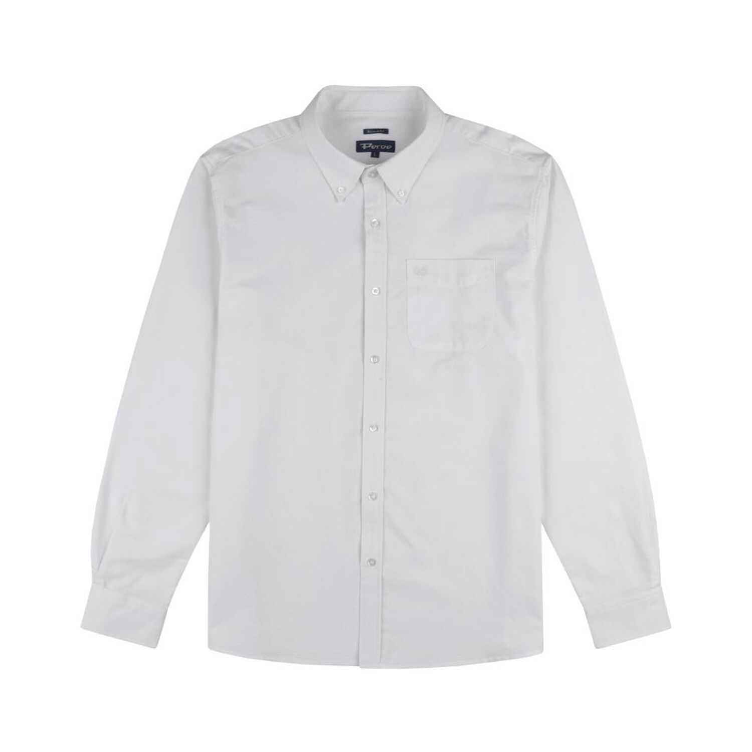 Camisa Lisa Regular Manga Larga Hombre Peroe image number 0.0