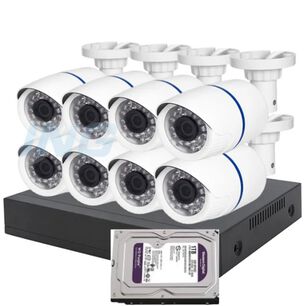 Kit Pro Cctv Pro 8 C&aacute;maras Seguridad 2mp + Disco Duro 1 Terabyte Full Hd