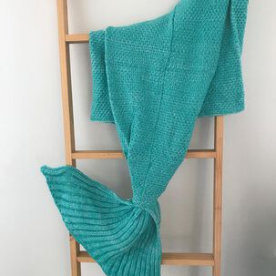 Manta Tejida Estilo Sirena Xl | Suave, C&aacute;lida Y Decorativa
