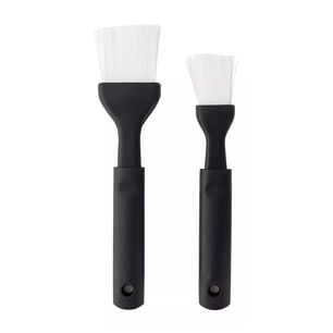 Pack 2 Piezas Brochas Cocina Resistente Calor Cerdas Blancas