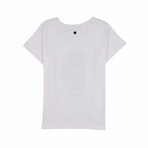 Polera Print Delantero Fozalizado Manga Corta Cuello Redondo Mujer Kimera