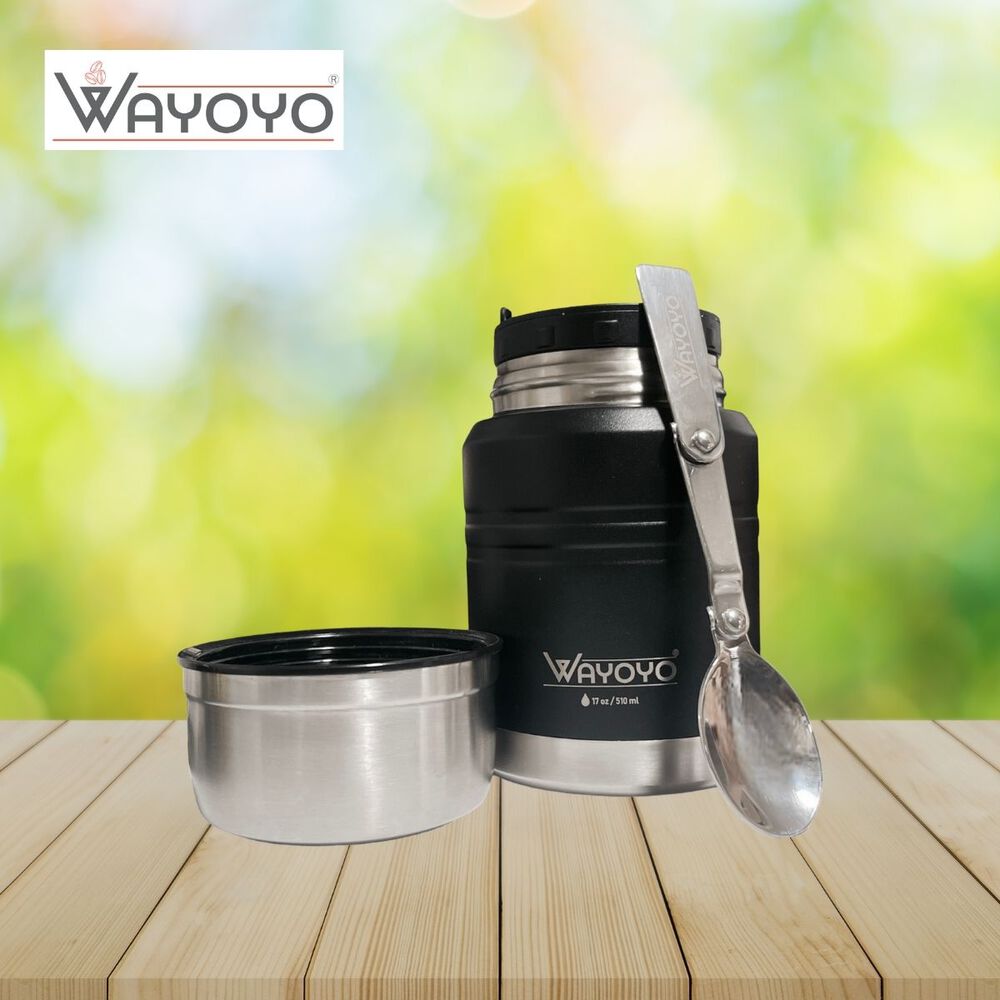Tarro Termo Comida Acero Inoxidable Wayoyo 510 Ml Negro image number 5.0