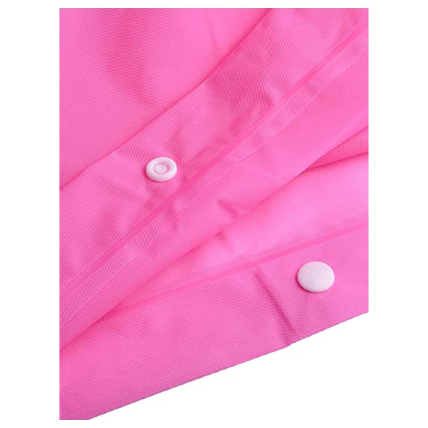 Poncho Impermeable Con Gorro Para Lluvia Rosado image number 3.0
