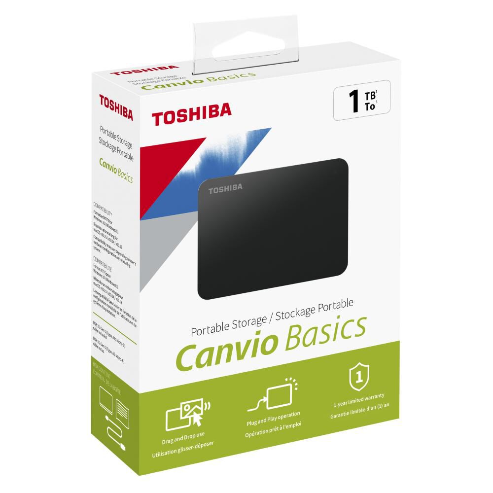 Disco Duro Toshiba Canvio Basic Black 1 TB image number 9.0