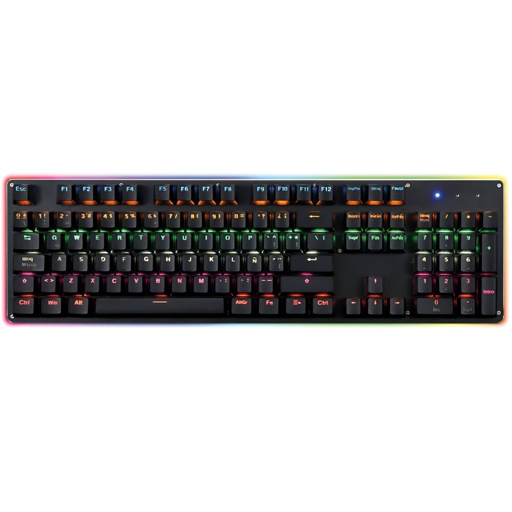 Teclado Mecanico Retro Iluminado Rgb Rx0004 Para Pc Ps X-box image number 1.0