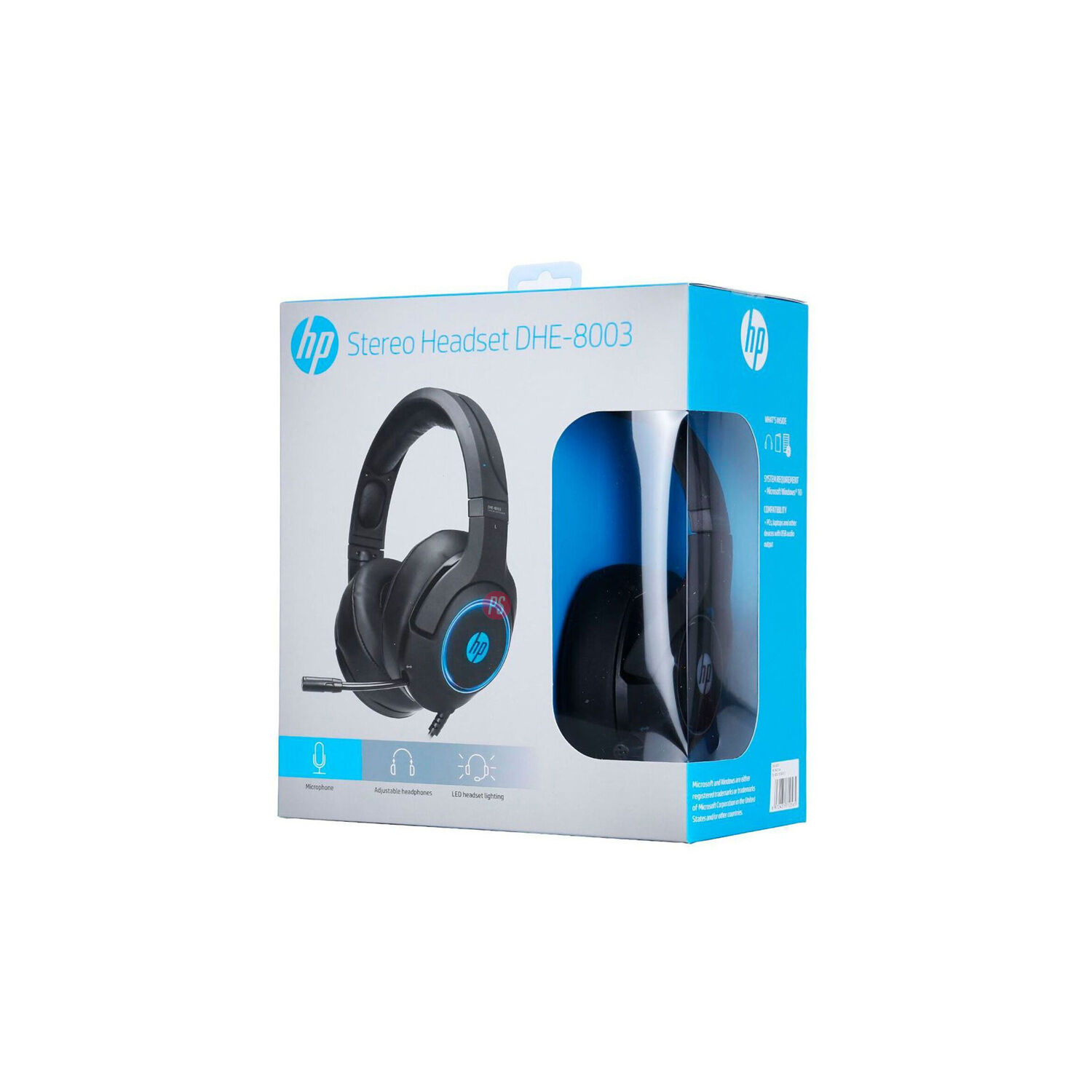 Aud&iacute;fonos Gamer Usb Iluminaci&oacute;n Azul Hp Dhe-8003 - Ps image number 3.0