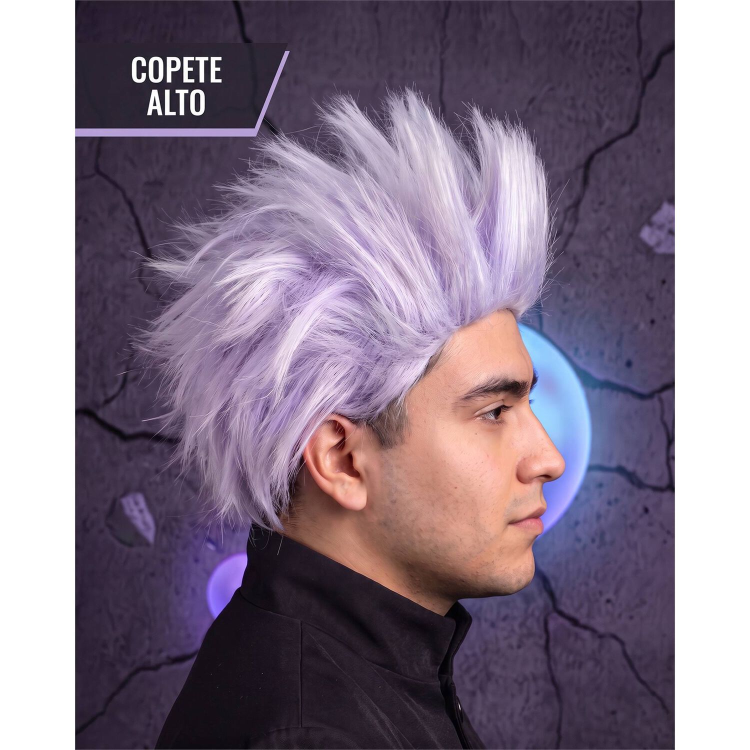 Peluca Saturo Gojo Cosplay Jujutsu image number 2.0