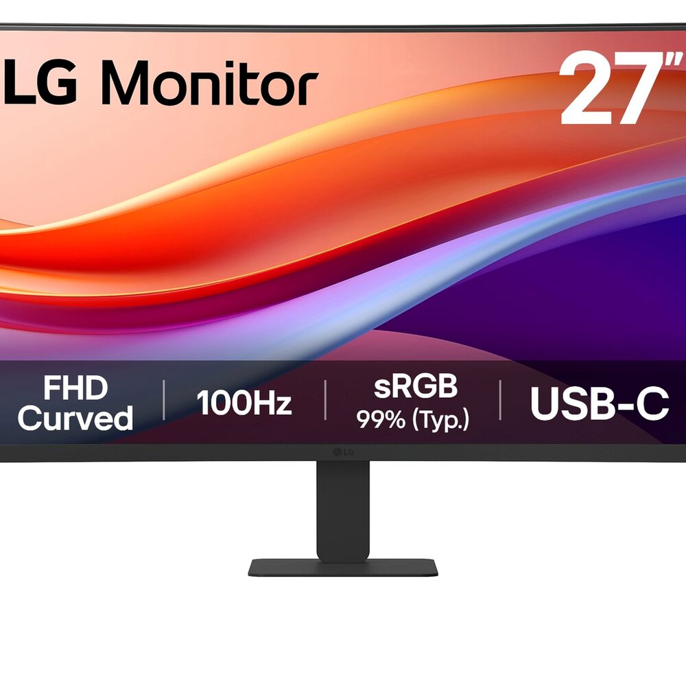 Monitor Lg 27" Curvo Fhd 100hz Usb-c Va image number 0.0