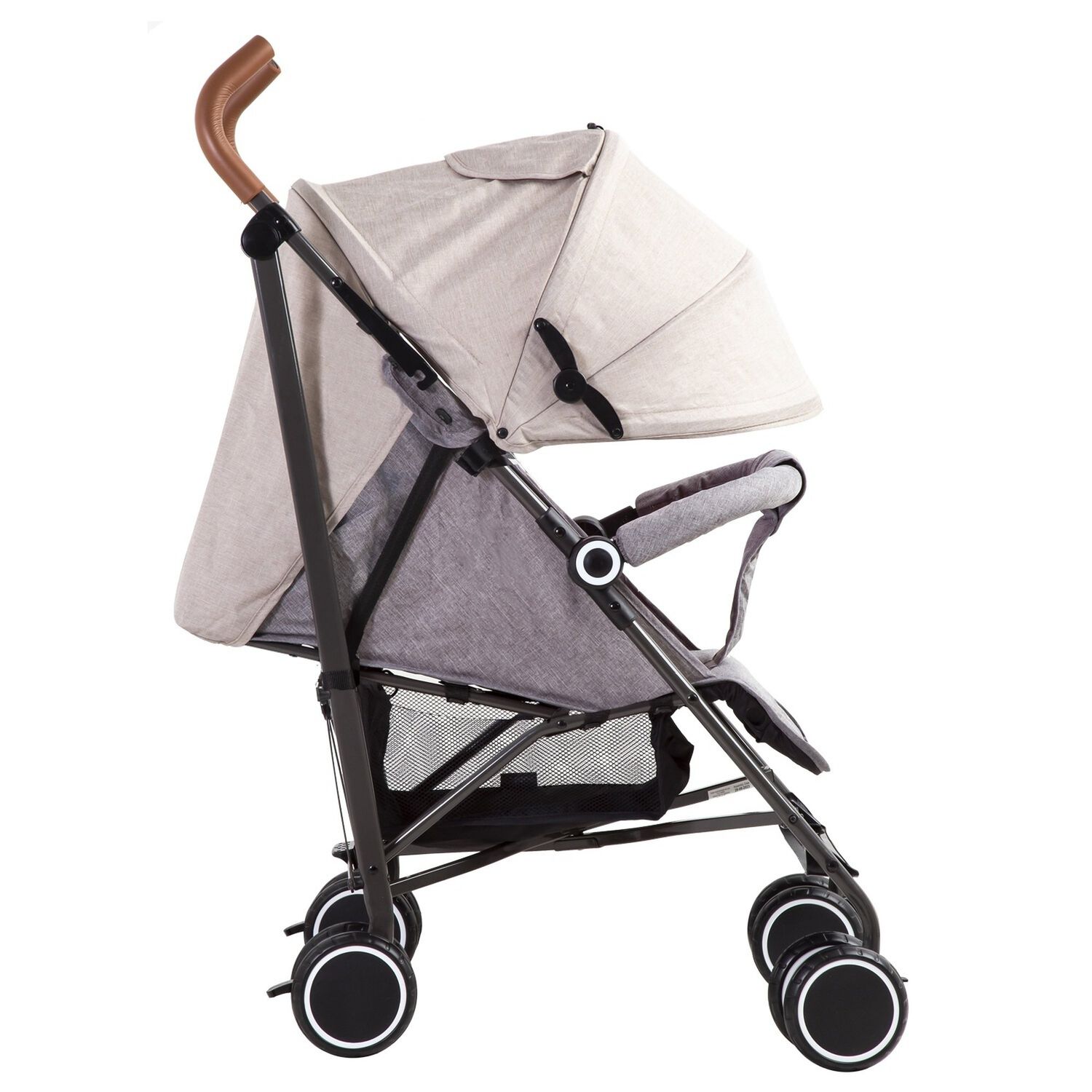Coche Paragua Clap Melange Beige image number 4.0