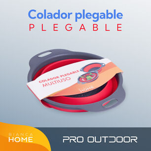 Colador Plegable De Silicona Para Drenar Pasta Verduras Y Frutas