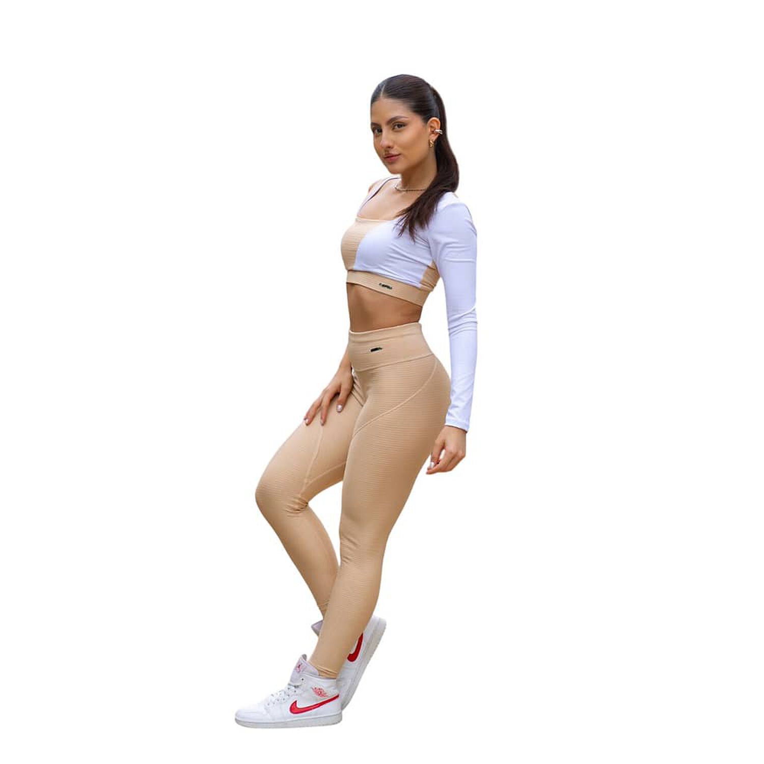 Conjunto Deportivo E531 Leggins + Buzo Corto image number 2.0