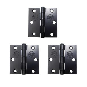 Pack 3 Bisagras Acero Odis 3&rdquo;&times; 3&rdquo;&times;2,0mm - Negro