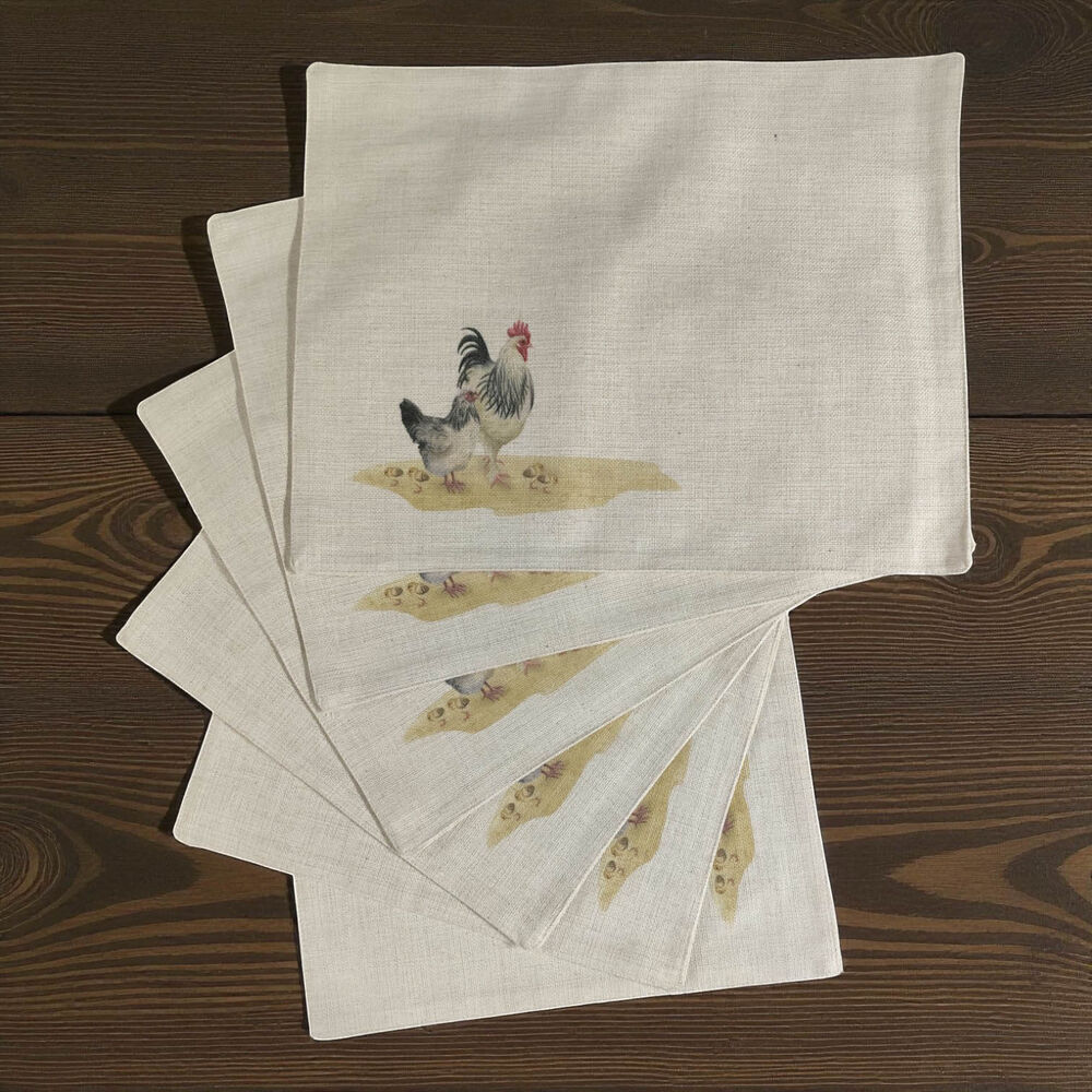 Set 6 Individuales De Lino 35x45 Repelente A Liquido-antimancha Md16 image number 2.0