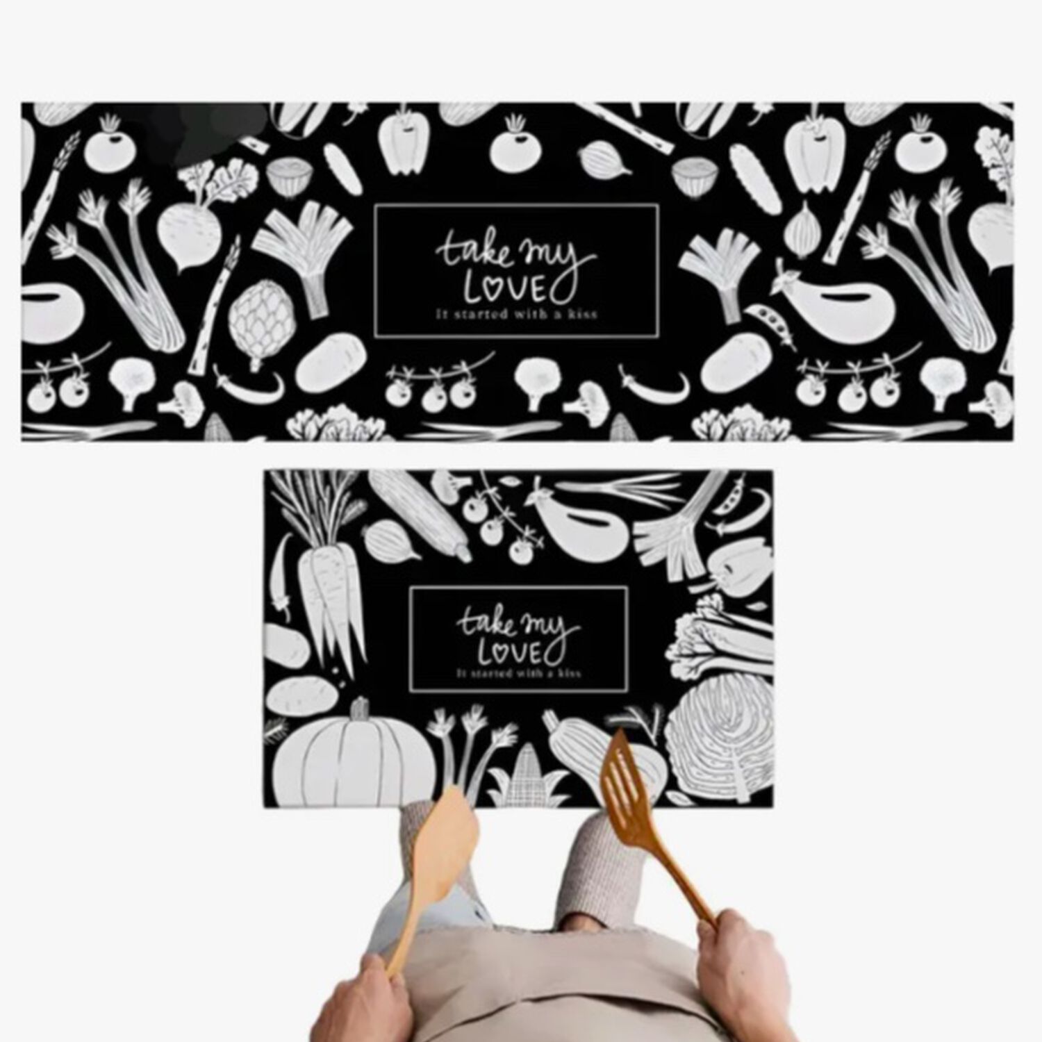 Pack Alfombras Cocina Negras image number 0.0