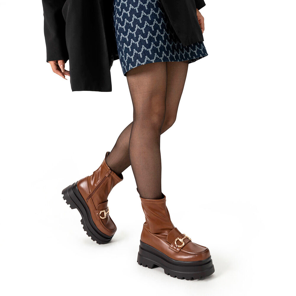 Botin Camel Casual Mujer Weide Czy578 image number 1.0