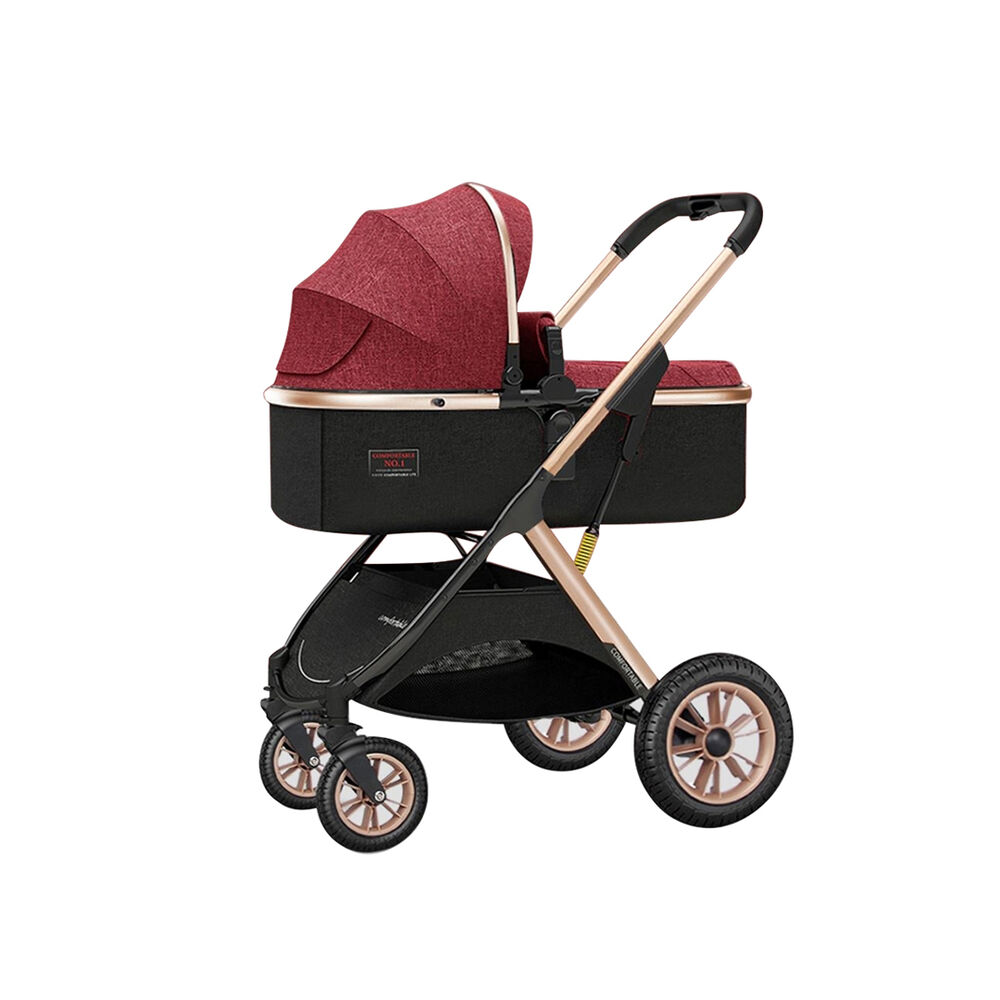 Coche Cuna 2 En 1 Multiposiciones Comfortable Rojo Babymine image number 0.0
