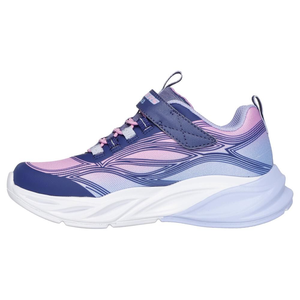 Zapatilla Infantil Con Luces Niña Skechers Cosmic Glow Navy image number 3.0