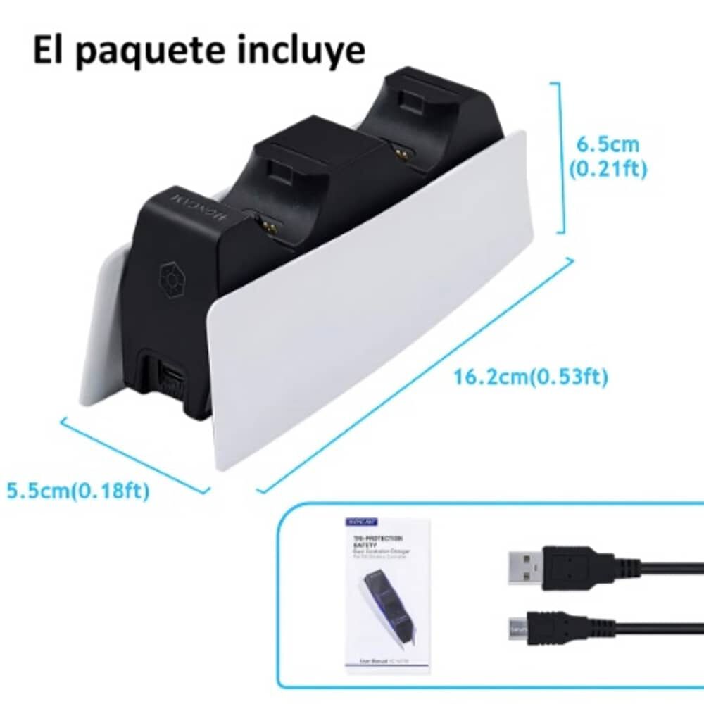 Base Cargador Para Consola Soporte Ps5 Carga R&aacute;pida image number 2.0
