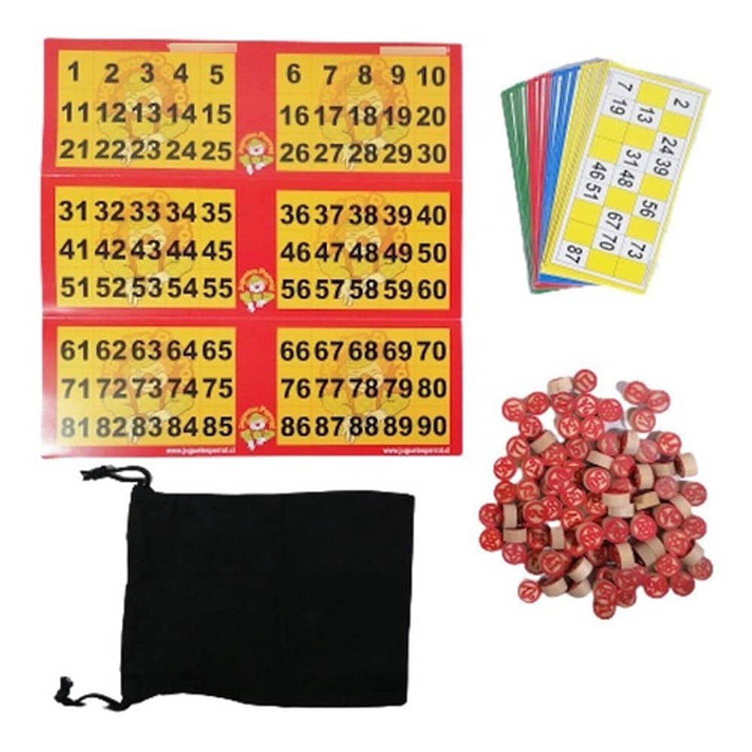 Juego Loteria De Lujo | Lota Bingo Clasico Numeros De Madera image number 4.0