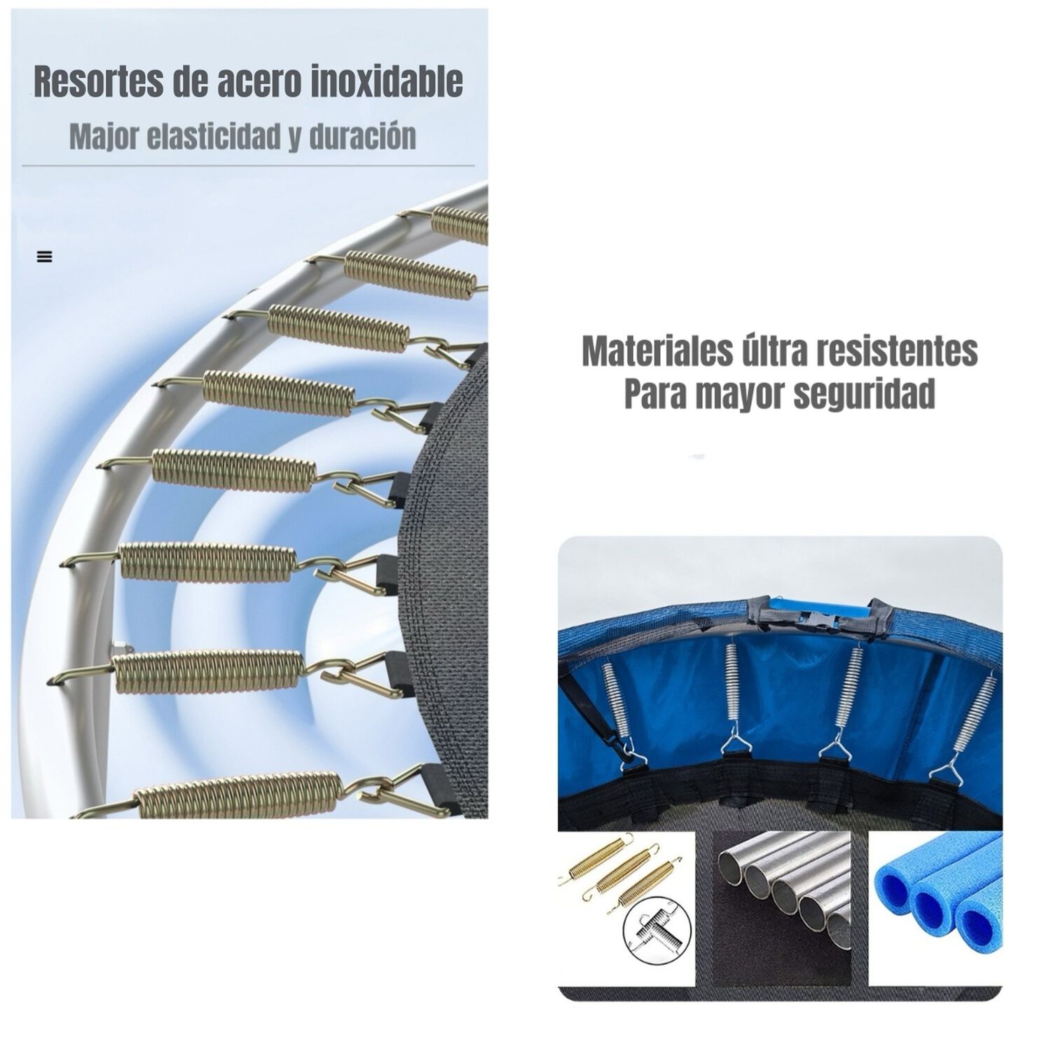Cama El&aacute;stica Trampoline 244cm Escalera Andes By Lubabycas image number 6.0