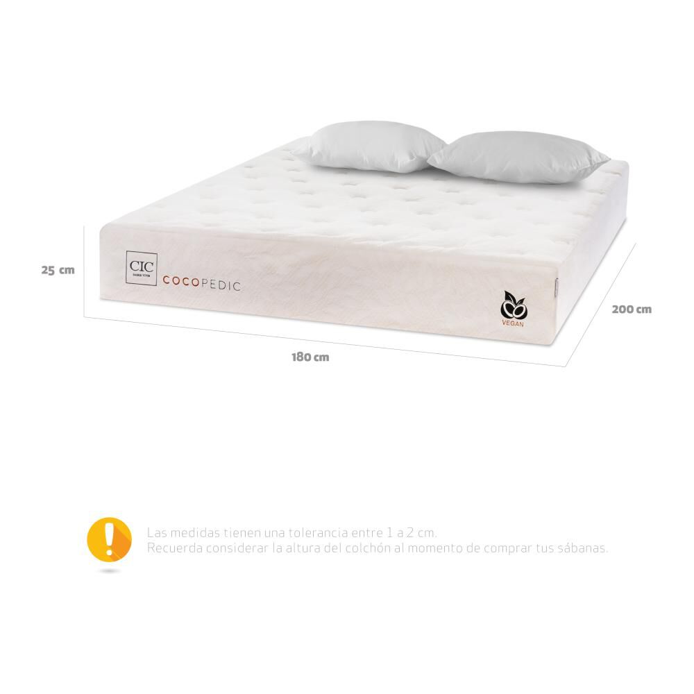 Colch&oacute;n Cic Cocopedic / King + Almohadas / 200 Cm x 180 Cm image number 4.0