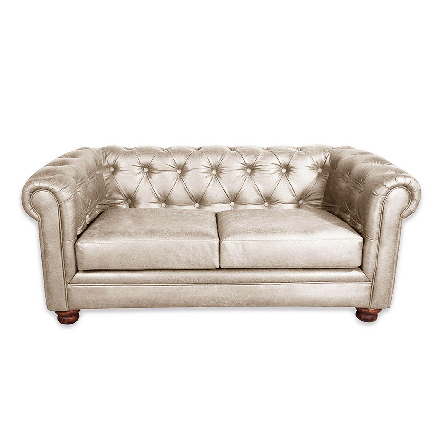 Sofa Florencia 2c Cuero Colorado Beige image number 0.0