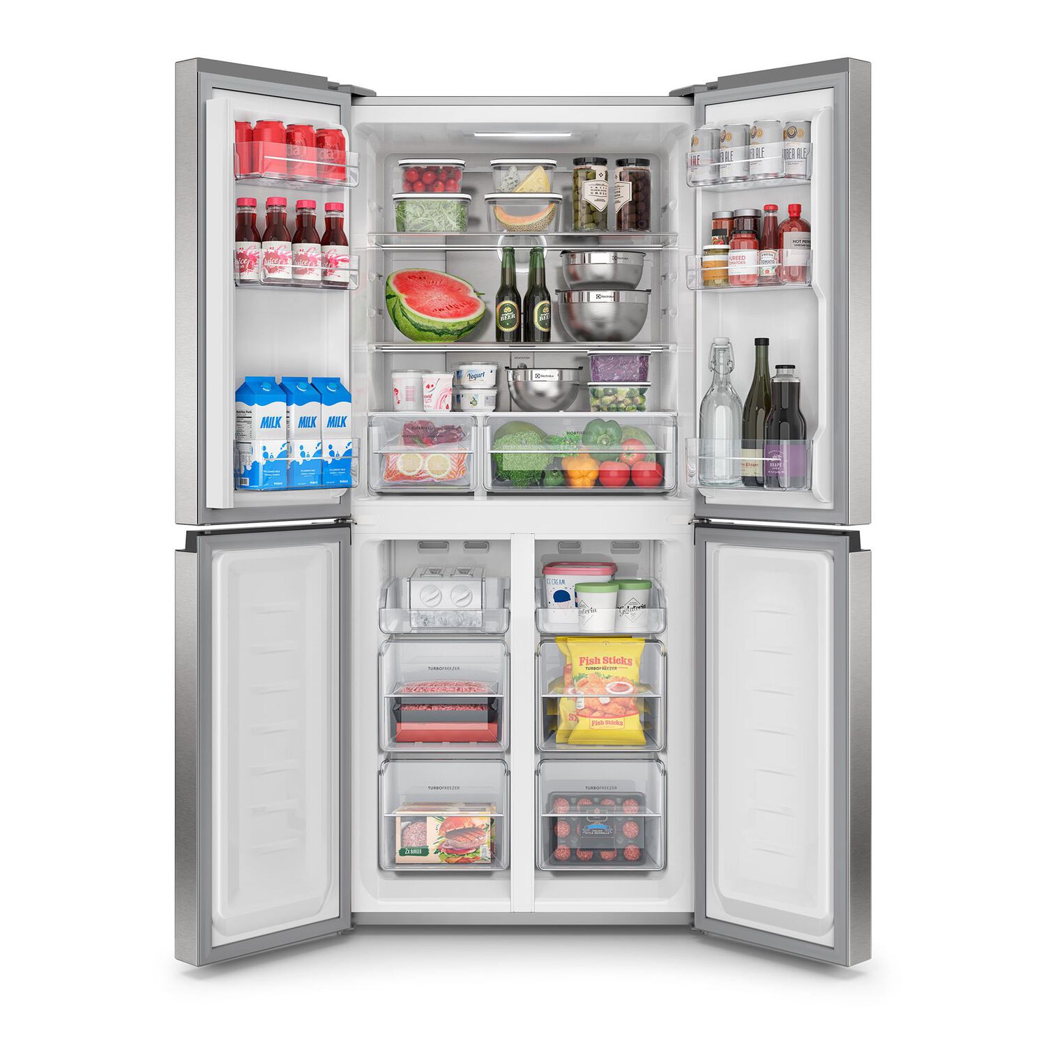 Refrigerador 420l No Frost Multidoor Inverter Dq79su Inox image number 5.0