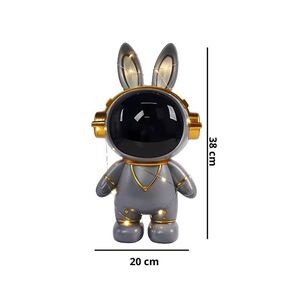 Alcancia Astronauta Conejo Espacial Caja De Ahorros