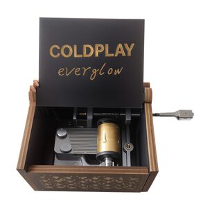 Caja Musical Coldplay Everglow Con Manivela