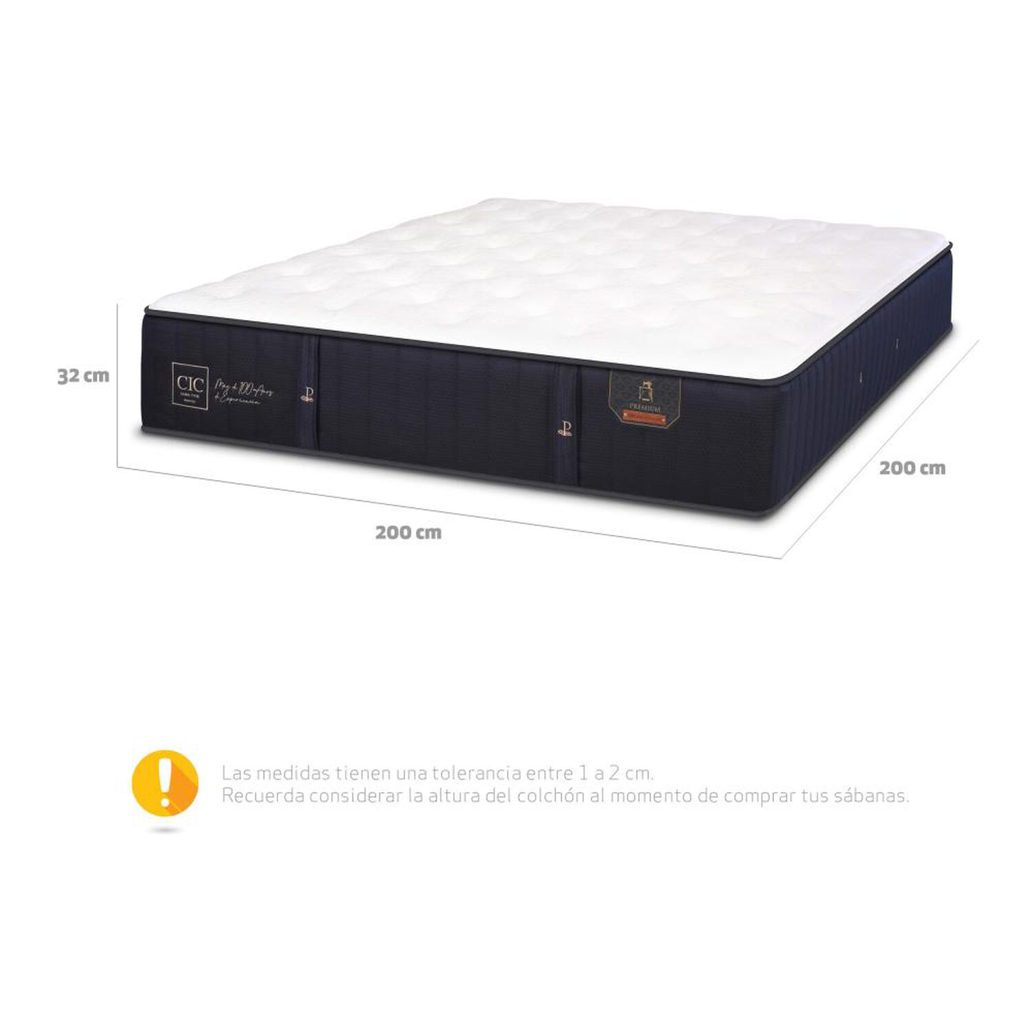 Colch&oacute;n Cic Premium / Super King / 200 Cm x 200 Cm image number 4.0