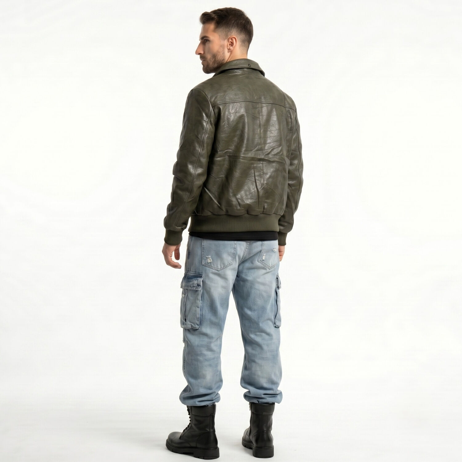 Chaqueta Ecocuero Premiun Hombre Liam image number 3.0