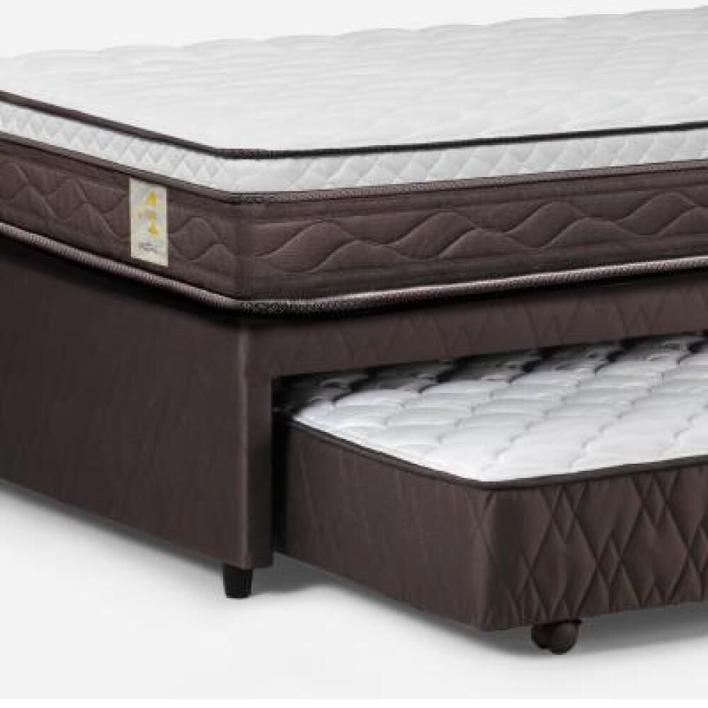 Cama Nido Rosen New Style 4 / 1.5 Plazas / Base Normal + Respaldo Ferrara image number 10.0