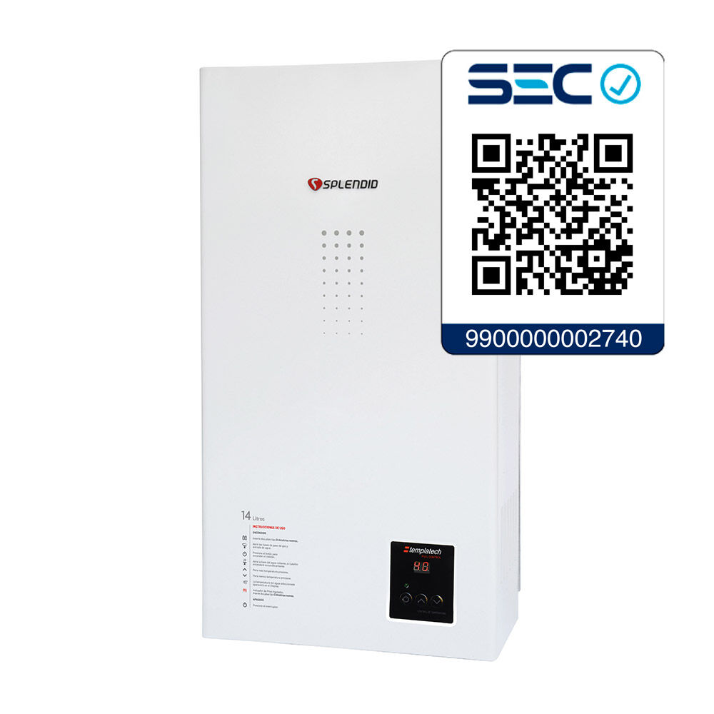 Calefont Splendid Templatech / Gas Natural / 14 Litros image number 1.0