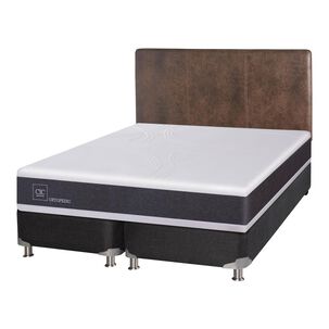 Box Spring Cic Ortopedic / 2 Plazas / Base Dividida + Respaldo