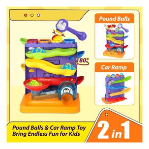 Juguete Tobogan Ping&uuml;ino De Pelotas Y Carro 2 En 1