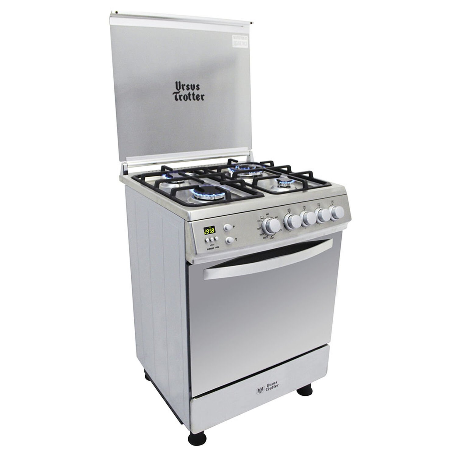 Cocina A Gas Ursus Trotter UT EURO60 PR / 4 Quemadores image number 0.0