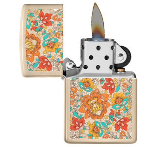 Encendedor Zippo Vintage Floral Design Rosa Zp49770