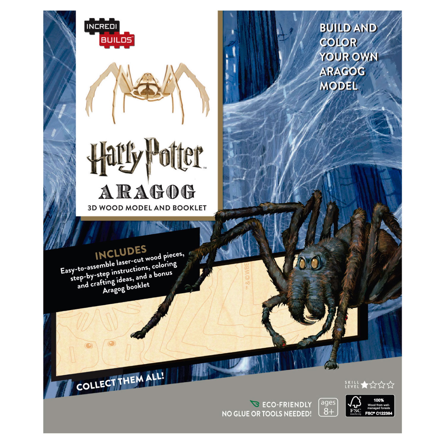 Harry Potter: Aragog - Libro Y Modelo Para Armar 3d-madera image number 0.0
