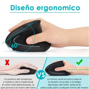 Mouse Vertical Ergon&oacute;mico Usb